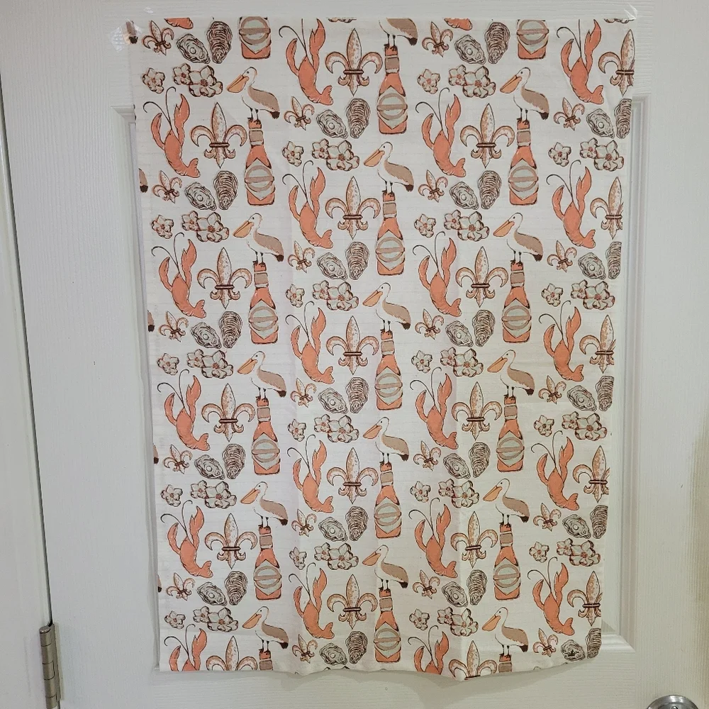 Seafood Tea Towel ~ The Royal Standard ~ Cajun ~ Nautical ~ Pelican ~ Oyster ~